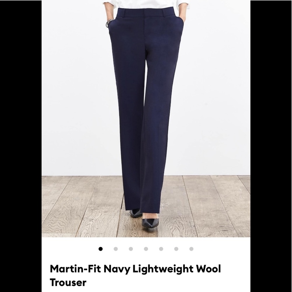 Banana Republic Women’s Martin-Fit Pants, Navy